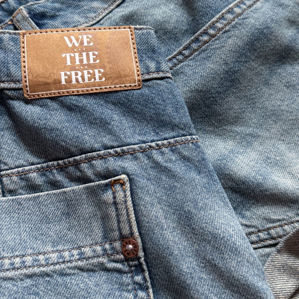 Free People We The Free Beginners Luck Slouch Short - Picture 2 of 4